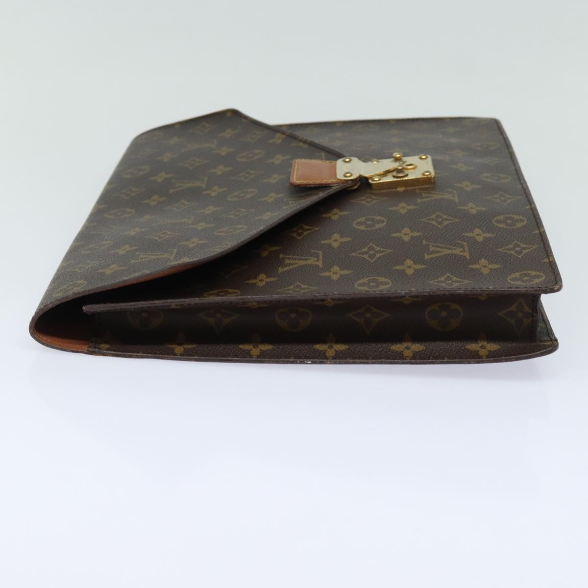 LOUIS VUITTON Monogram Porte Documents Senatur Briefcase M53335 LV Auth 80641