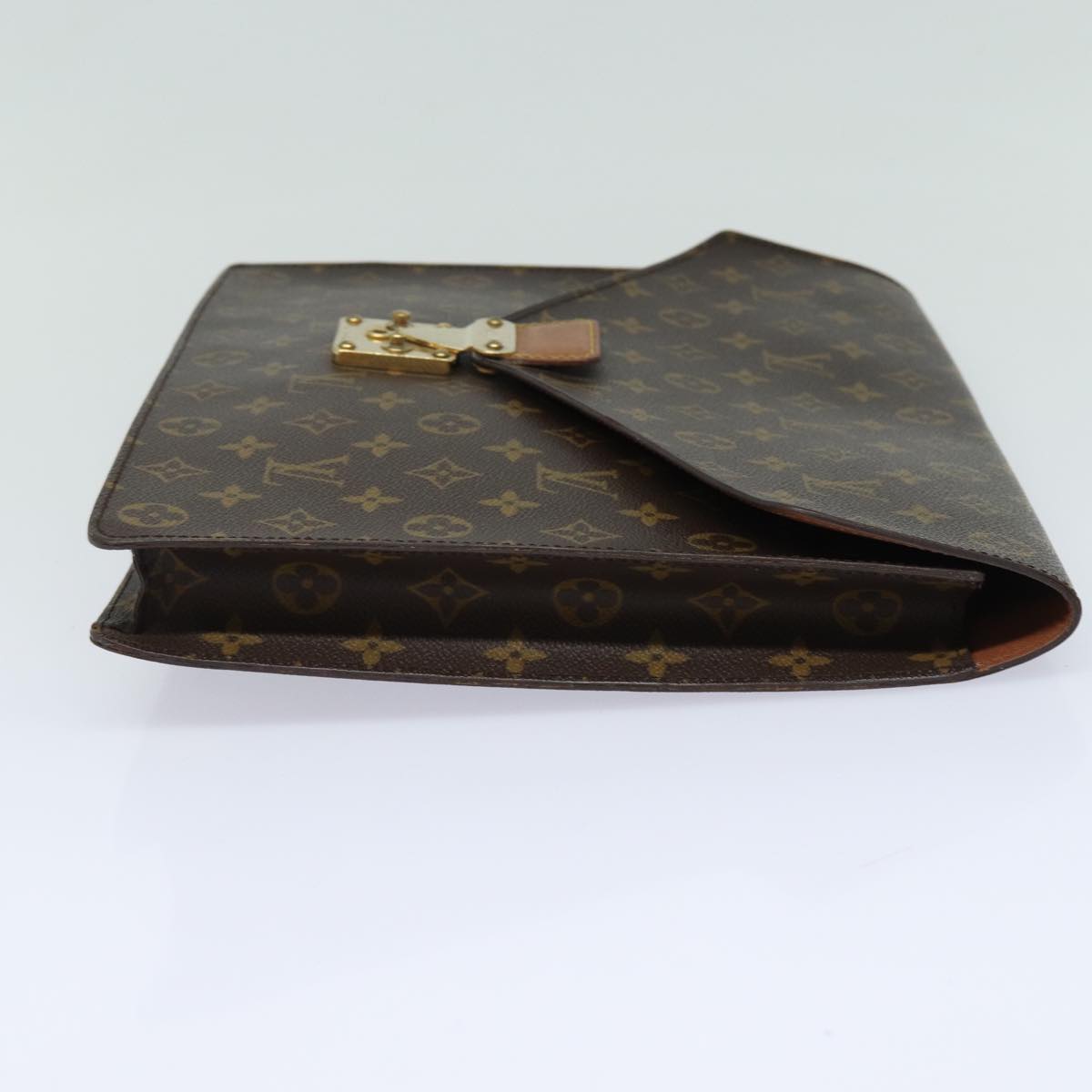 LOUIS VUITTON Monogram Porte Documents Senatur Briefcase M53335 LV Auth 80641