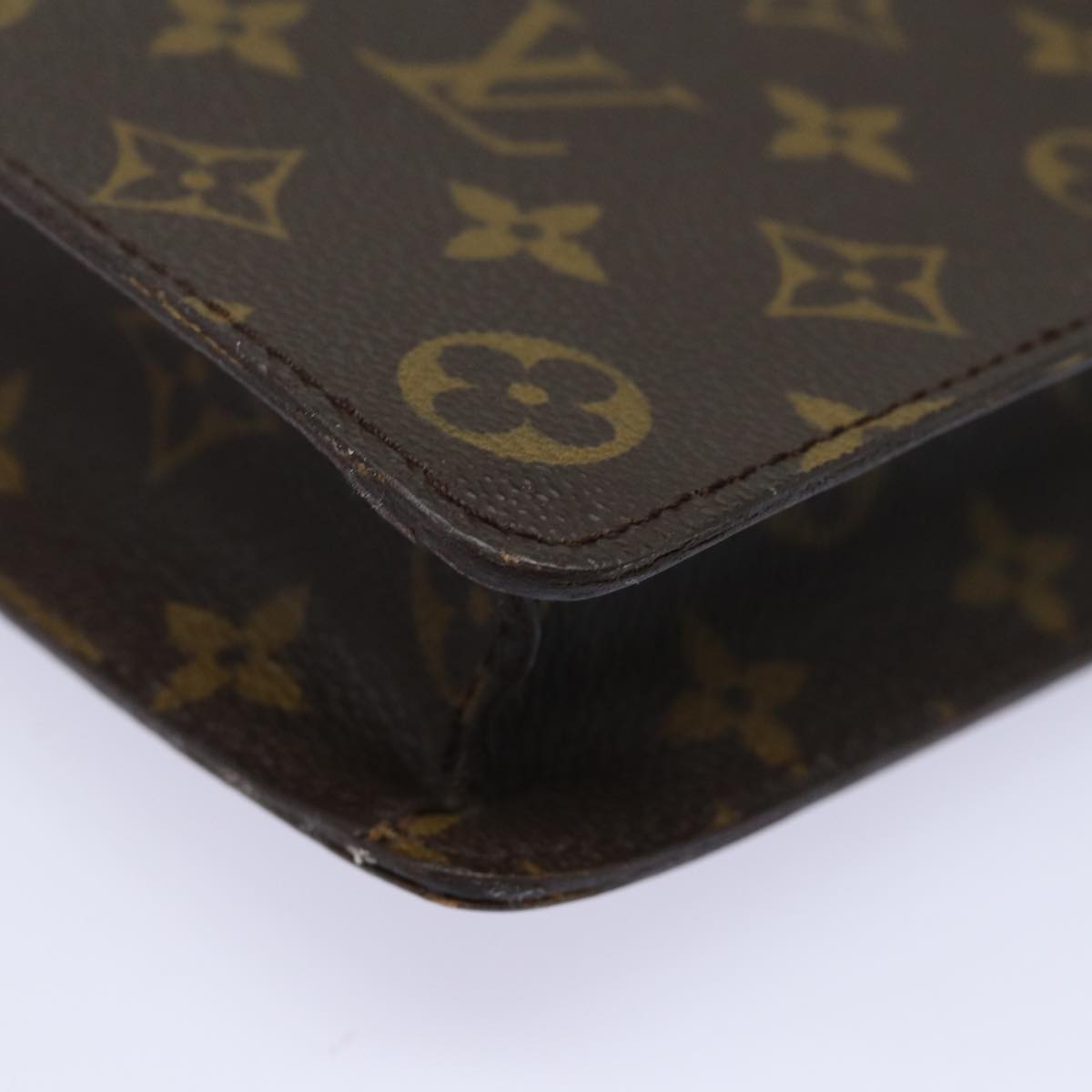 LOUIS VUITTON Monogram Porte Documents Senatur Briefcase M53335 LV Auth 80641