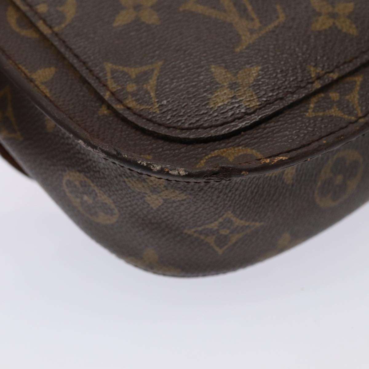 LOUIS VUITTON Monogram Saint Cloud MM Shoulder Bag M51243 LV Auth 80649