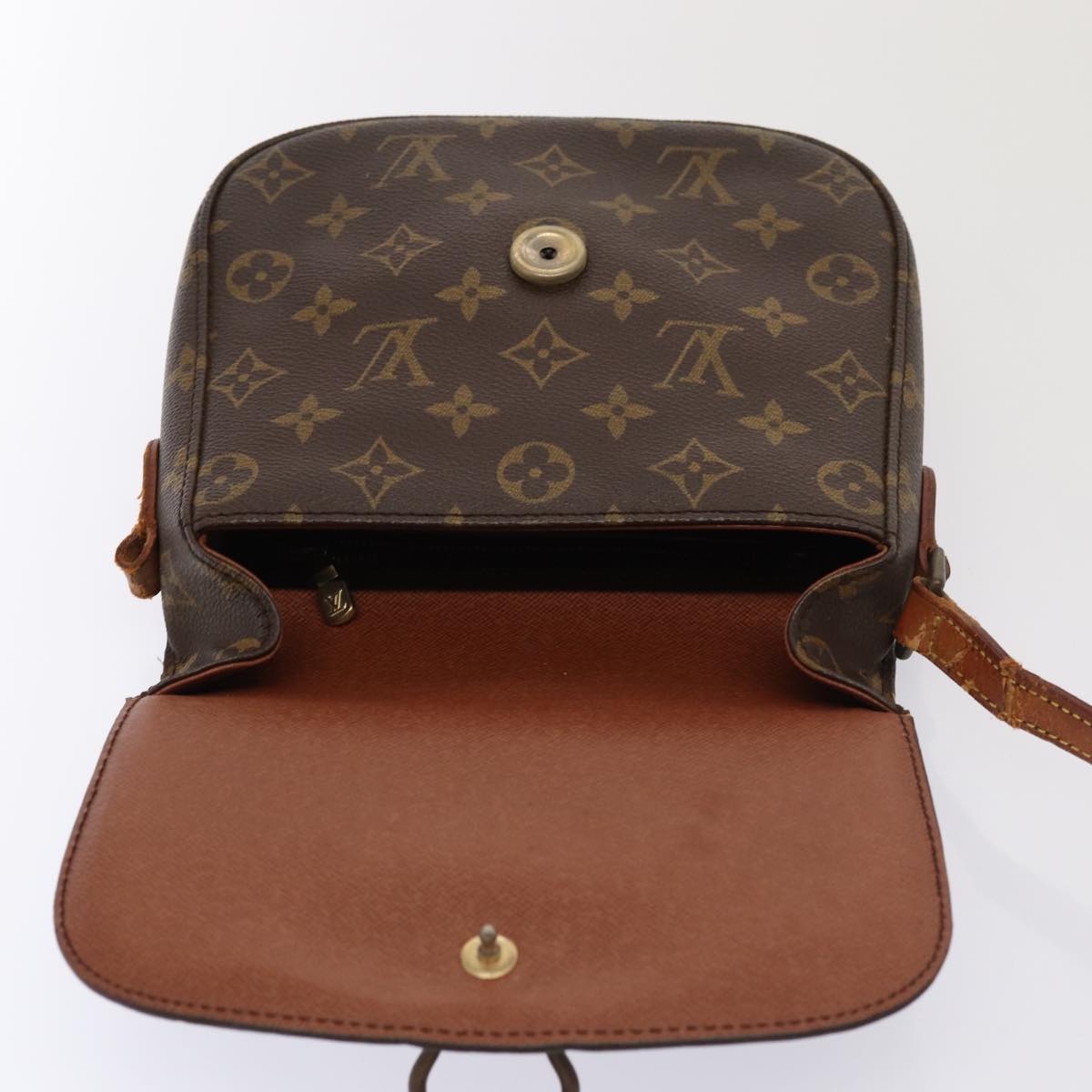 LOUIS VUITTON Monogram Saint Cloud MM Shoulder Bag M51243 LV Auth 80649