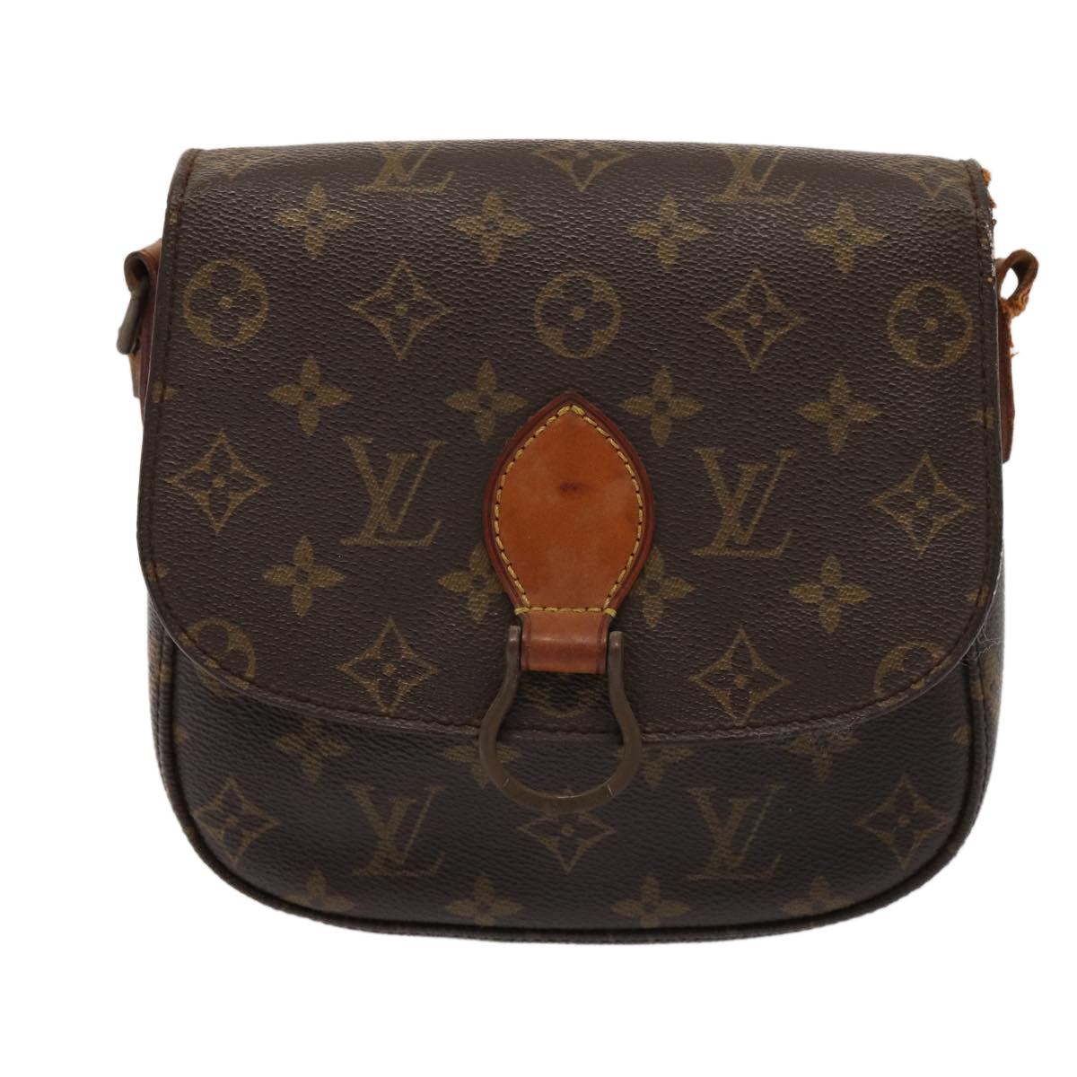 LOUIS VUITTON Monogram Saint Cloud MM Shoulder Bag M51243 LV Auth 80649