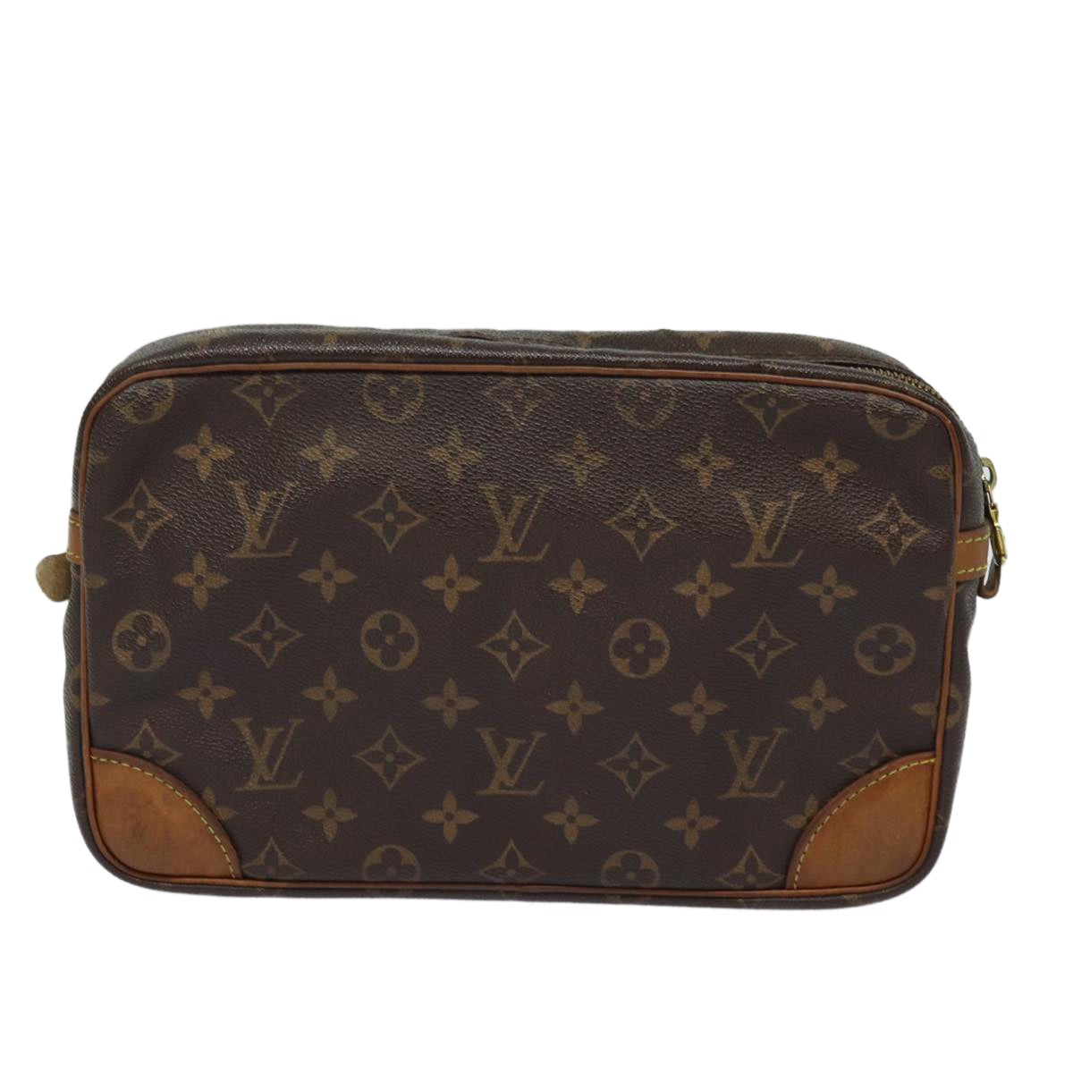 LOUIS VUITTON Monogram Compiegne 28 Clutch Bag M51845 LV Auth 80650