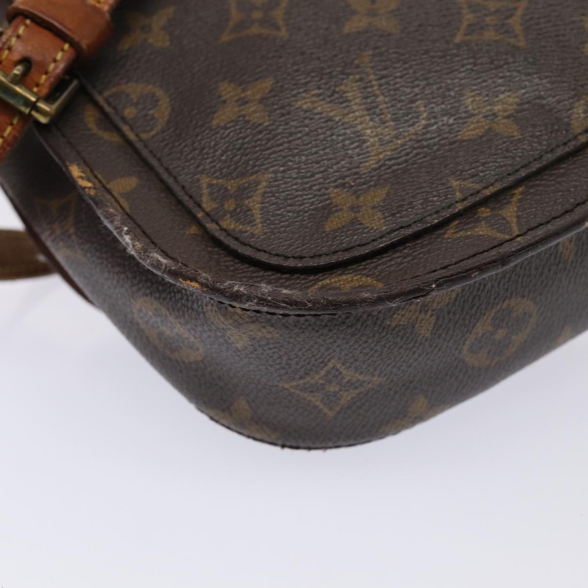 LOUIS VUITTON Monogram Saint Cloud MM Shoulder Bag M51243 LV Auth 80653