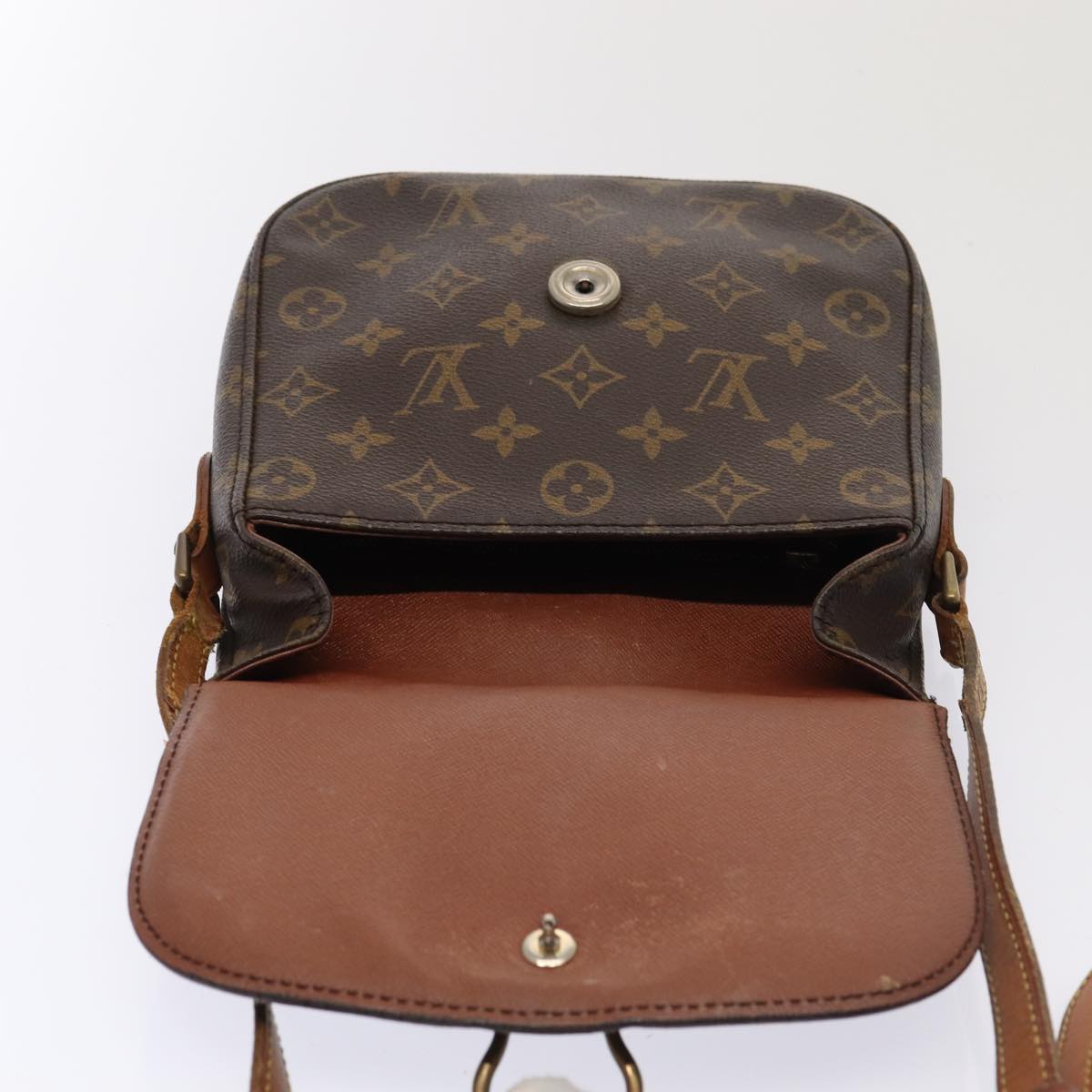 LOUIS VUITTON Monogram Saint Cloud MM Shoulder Bag M51243 LV Auth 80653