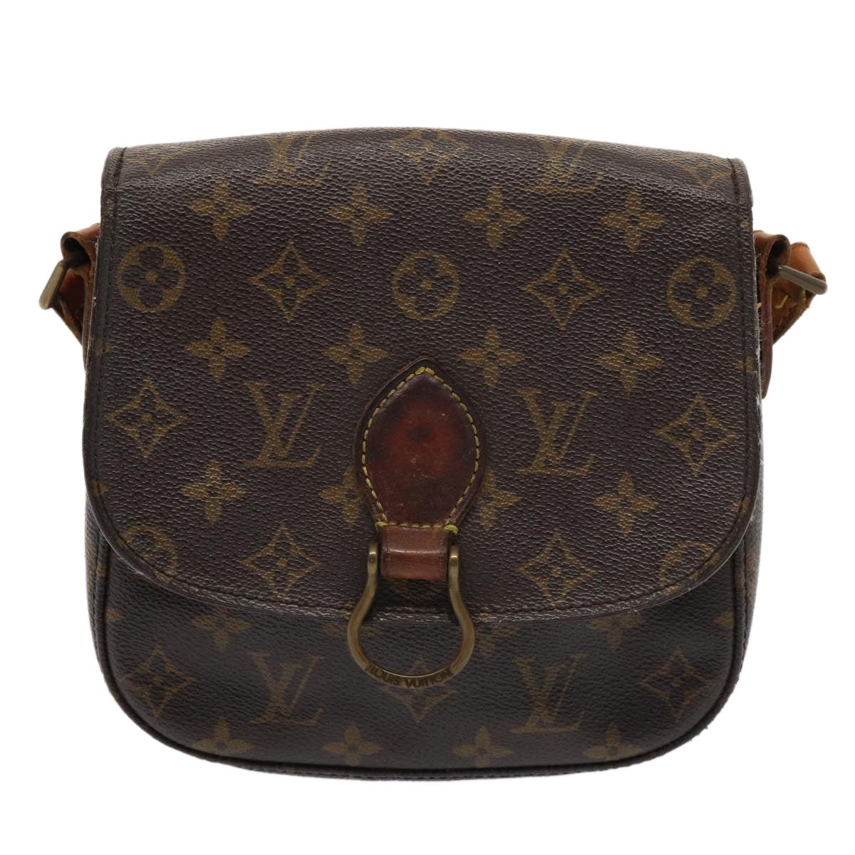 LOUIS VUITTON Monogram Saint Cloud MM Shoulder Bag M51243 LV Auth 80653