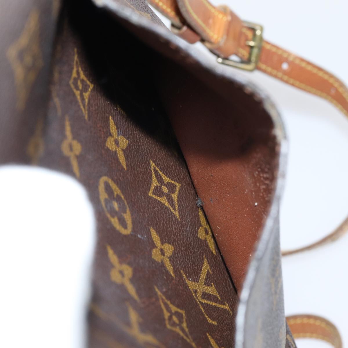 LOUIS VUITTON Monogram Saint Cloud MM Shoulder Bag M51243 LV Auth 80653