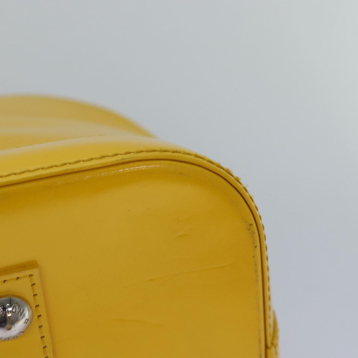 LOUIS VUITTON Epi Alma GM Hand Bag Yellow Citron M40629 LV Auth 80655