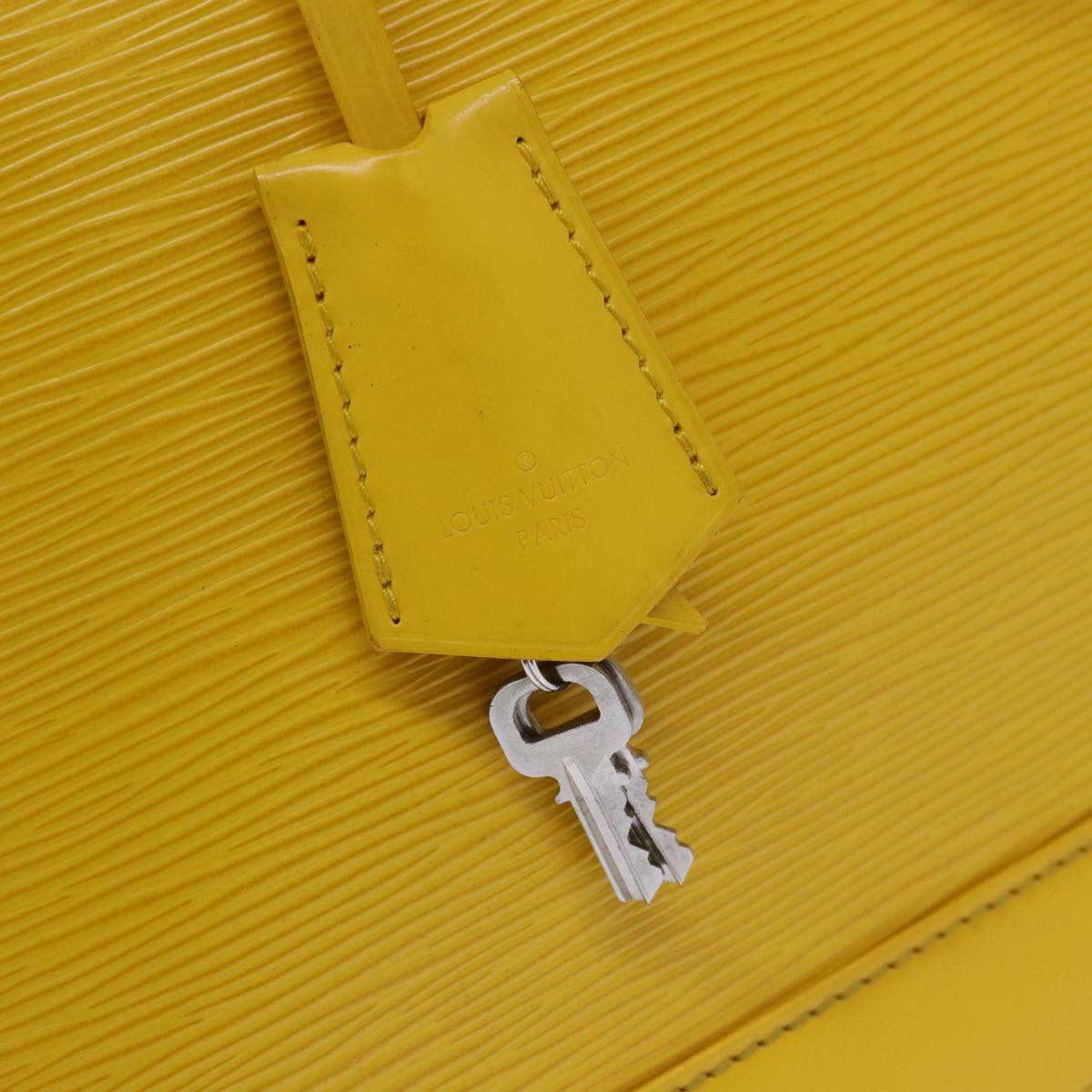 LOUIS VUITTON Epi Alma GM Hand Bag Yellow Citron M40629 LV Auth 80655