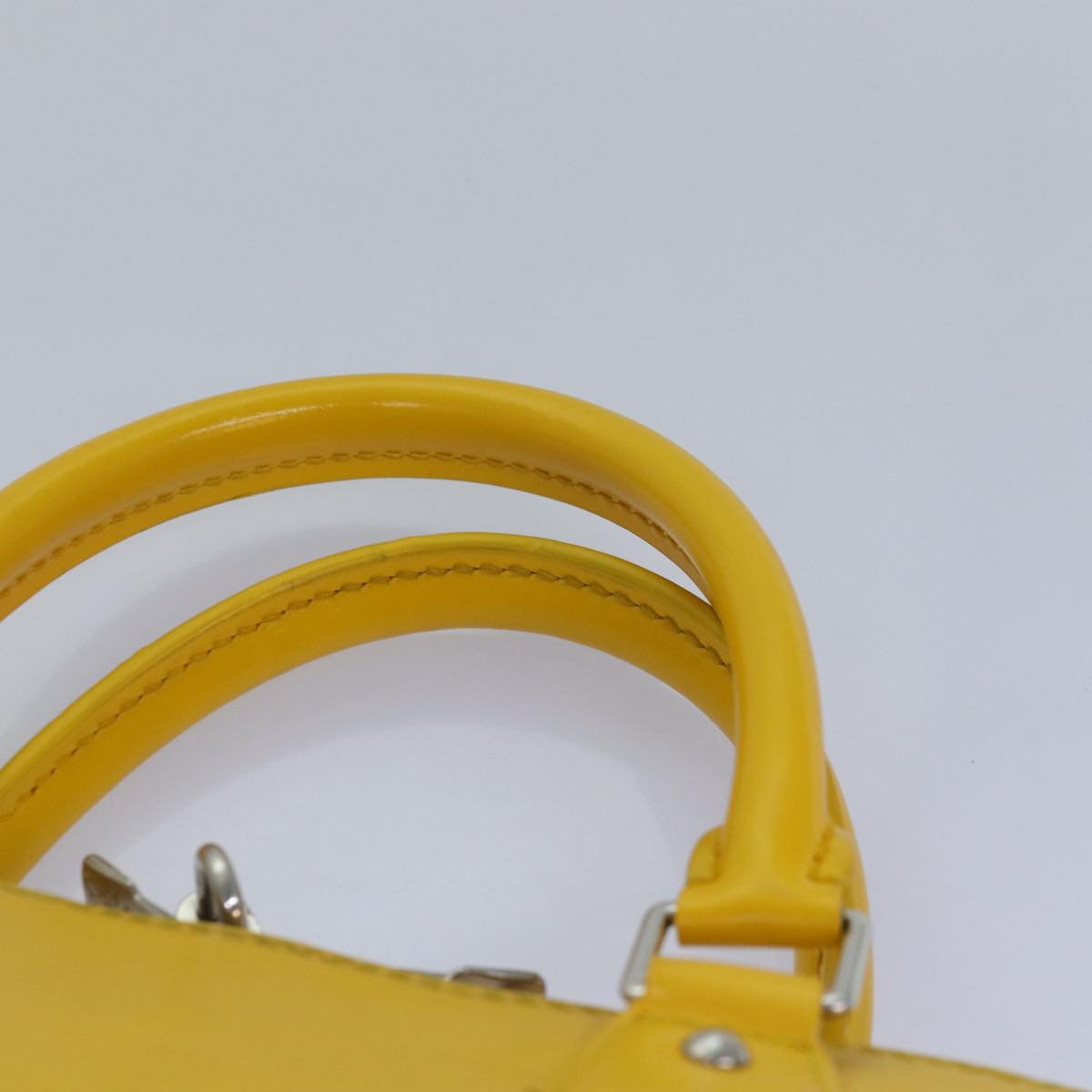 LOUIS VUITTON Epi Alma GM Hand Bag Yellow Citron M40629 LV Auth 80655