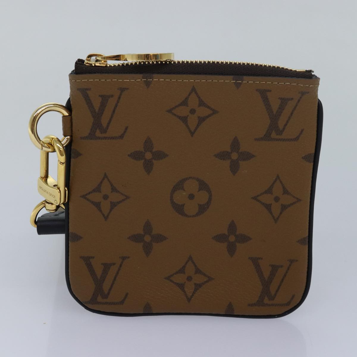 LOUIS VUITTON Monogram Reverse Pochette Trio Coin Purse M68756 LV Auth 80664 - 0