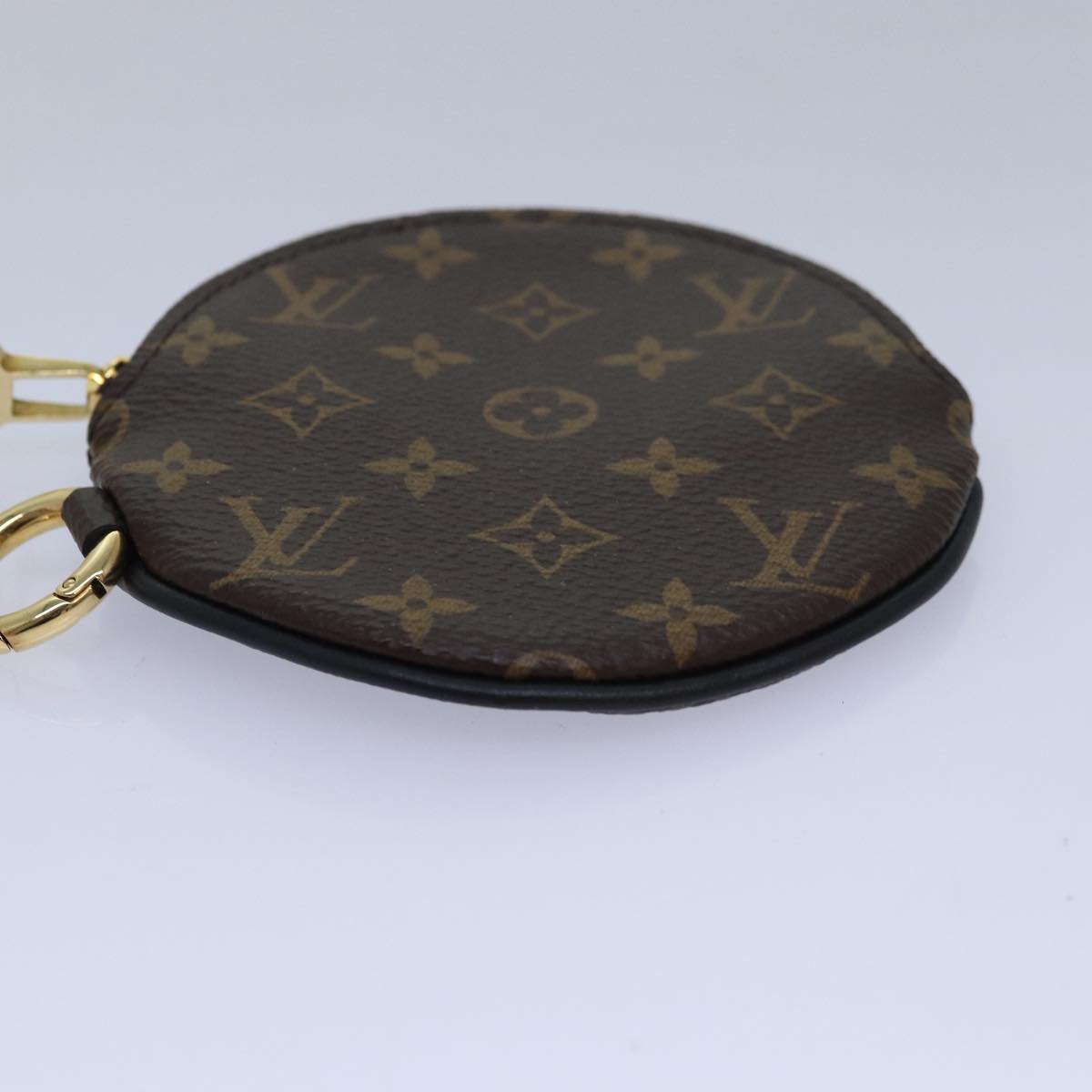 LOUIS VUITTON Monogram Reverse Pochette Trio Coin Purse M68756 LV Auth 80664