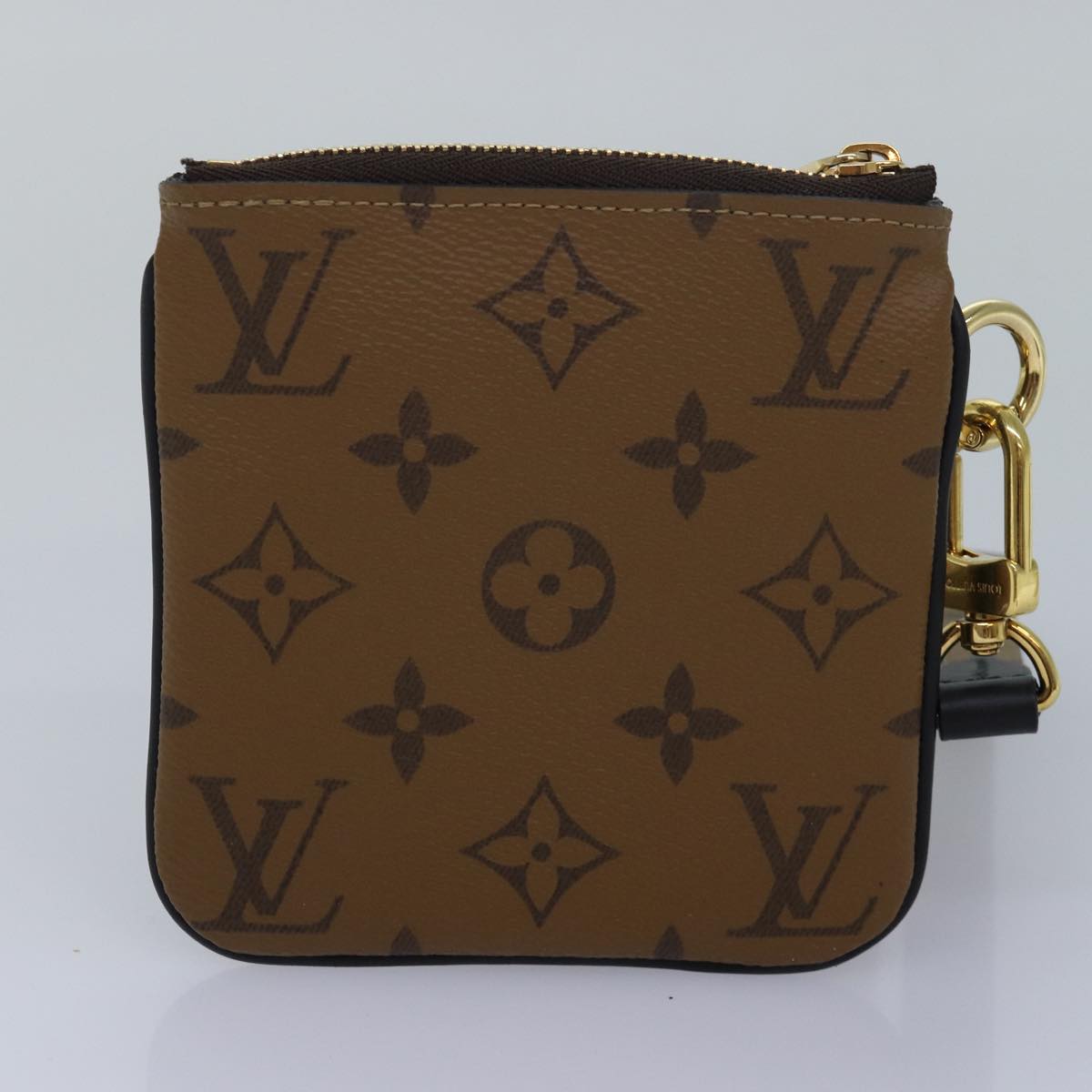 LOUIS VUITTON Monogram Reverse Pochette Trio Coin Purse M68756 LV Auth 80664