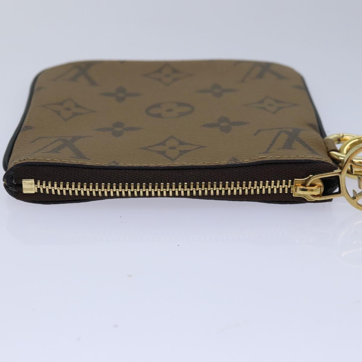 LOUIS VUITTON Monogram Reverse Pochette Trio Coin Purse M68756 LV Auth 80664