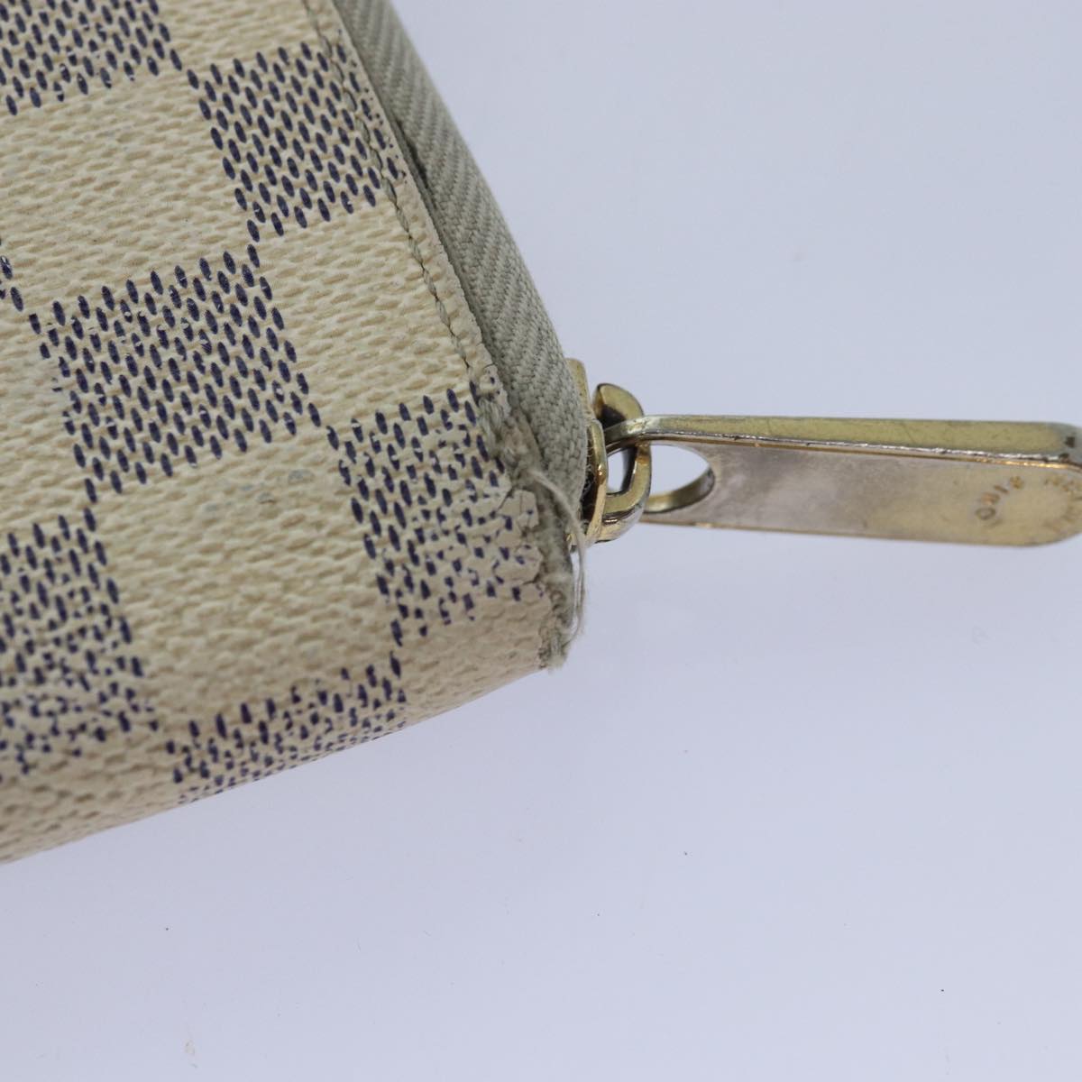 LOUIS VUITTON Damier Azur Zippy Organizer Long Wallet N60012 LV Auth 80668