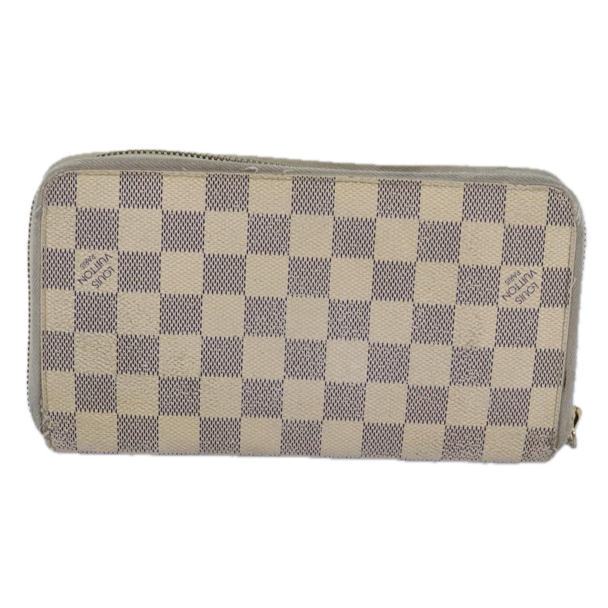 LOUIS VUITTON Damier Azur Zippy Organizer Long Wallet N60012 LV Auth 80668 - 0