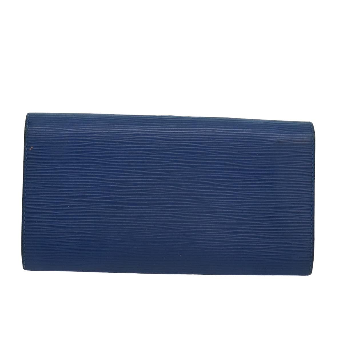 LOUIS VUITTON Epi Pochette Porte Monnaie Credit Wallet Blue M63575 LV Auth 80669 - 0