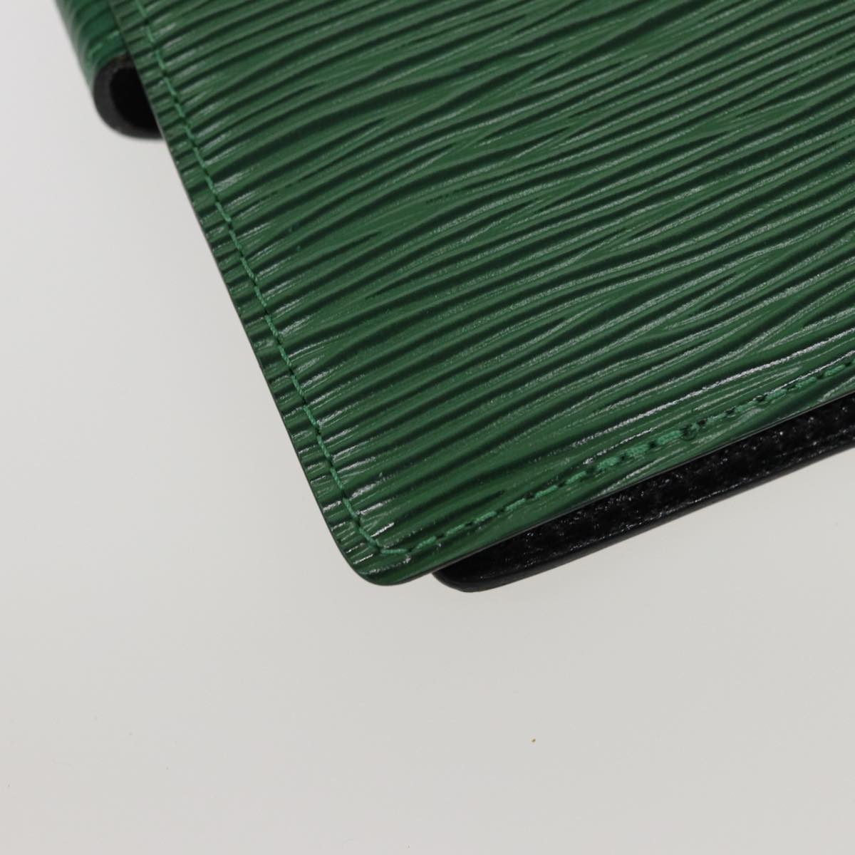 LOUIS VUITTON Epi Agenda PM Day Planner Cover Green R20054 LV Auth 80671