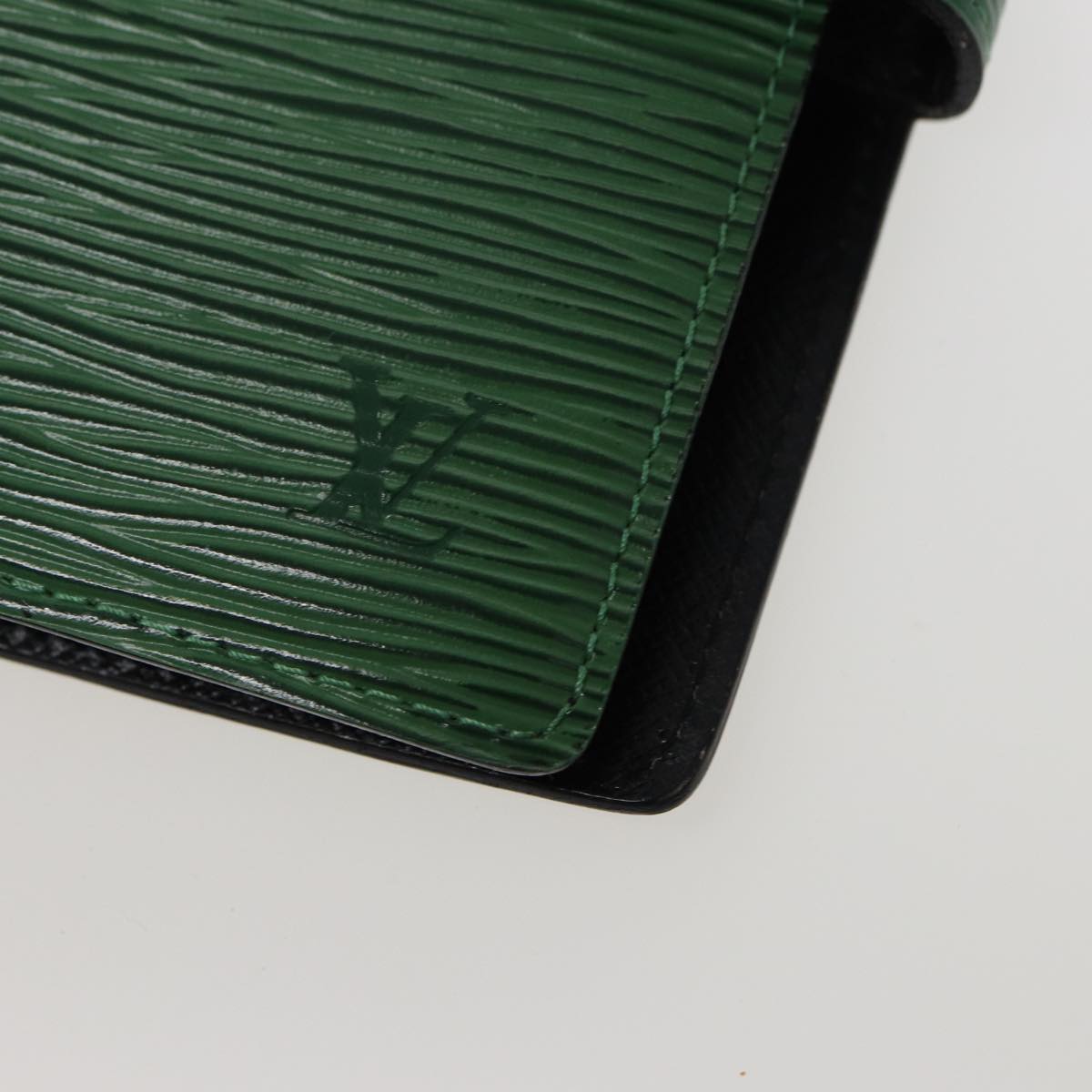 LOUIS VUITTON Epi Agenda PM Day Planner Cover Green R20054 LV Auth 80671