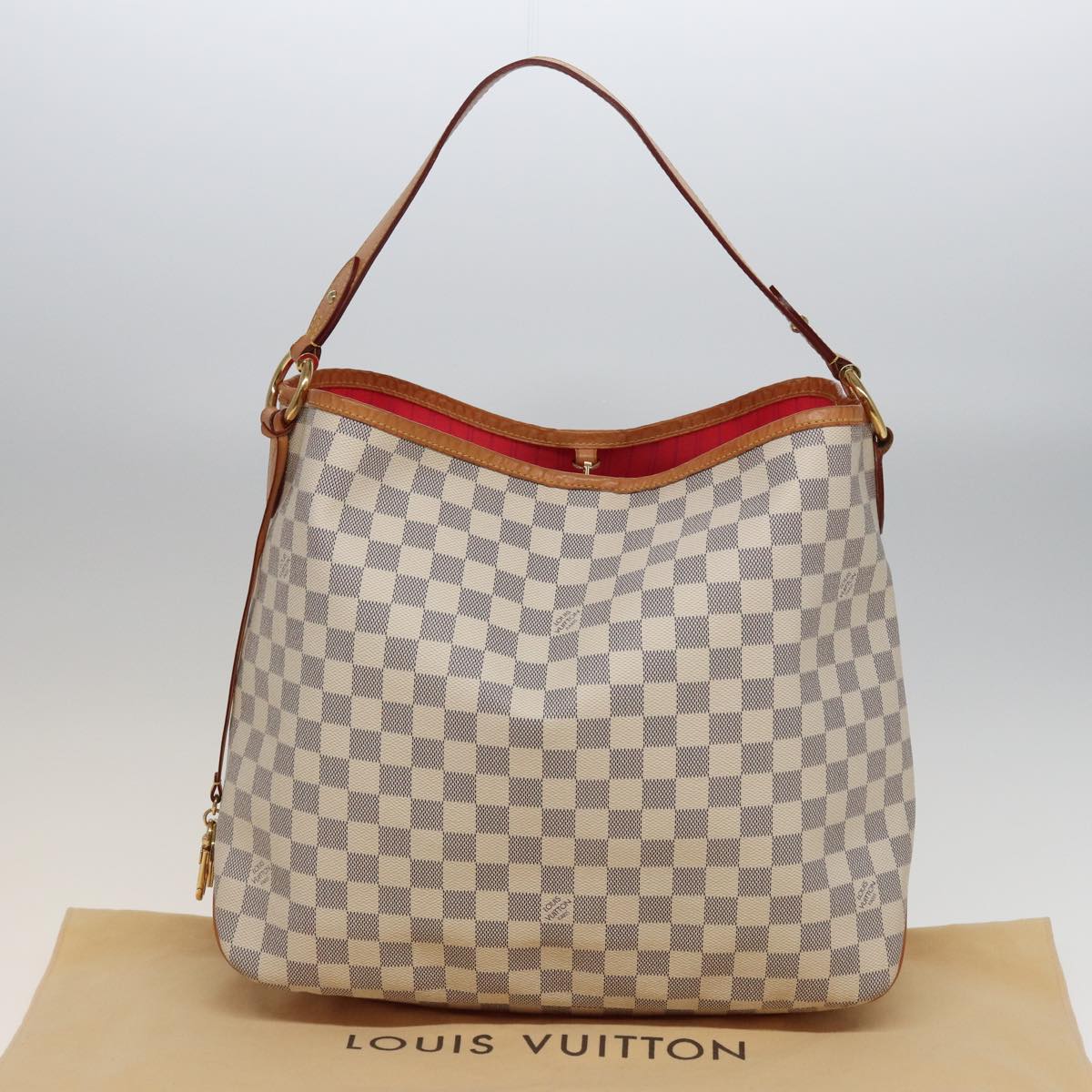 LOUIS VUITTON Damier Azur Delightful PM Shoulder Bag N41447 LV Auth 80676A