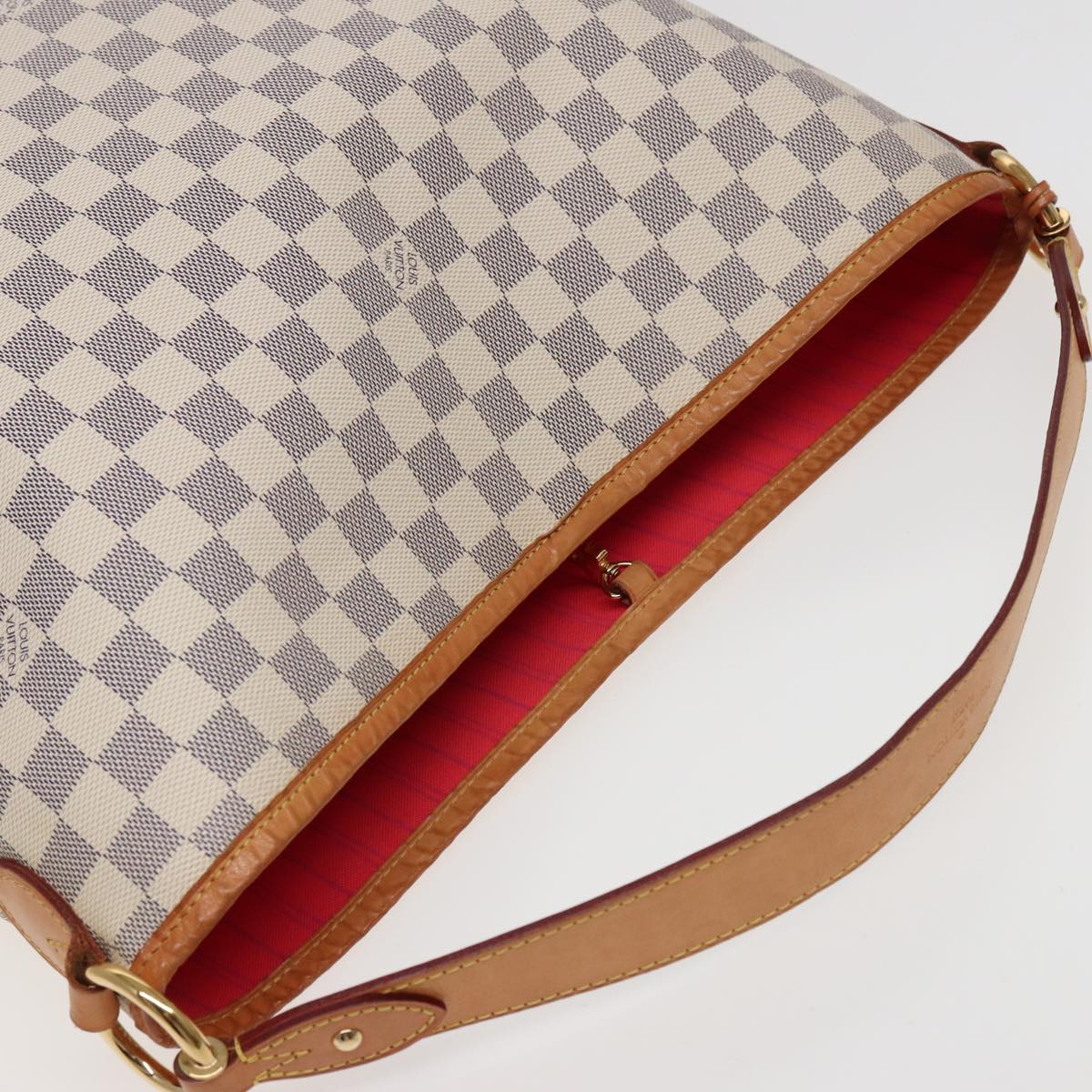 LOUIS VUITTON Damier Azur Delightful PM Shoulder Bag N41447 LV Auth 80676A