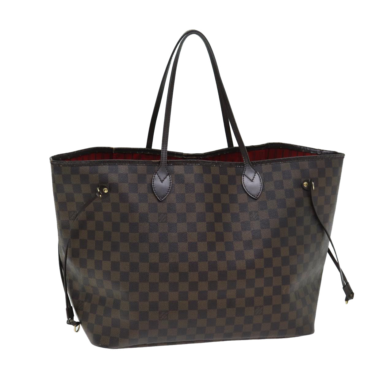 LOUIS VUITTON Damier Ebene Neverfull GM Tote Bag N51106 LV Auth 80692