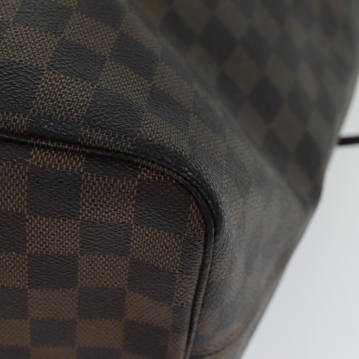 LOUIS VUITTON Damier Ebene Neverfull GM Tote Bag N51106 LV Auth 80692