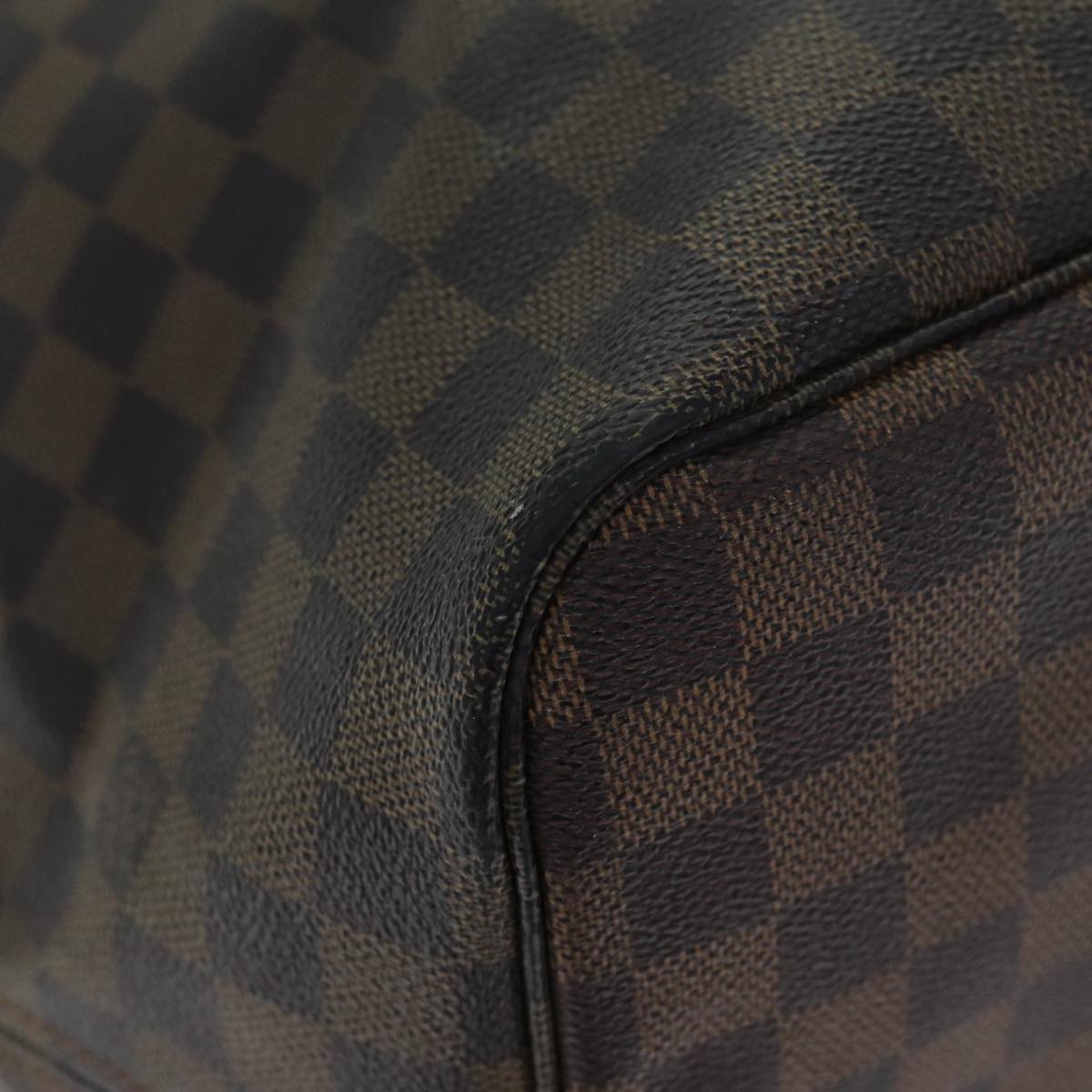 LOUIS VUITTON Damier Ebene Neverfull GM Tote Bag N51106 LV Auth 80692