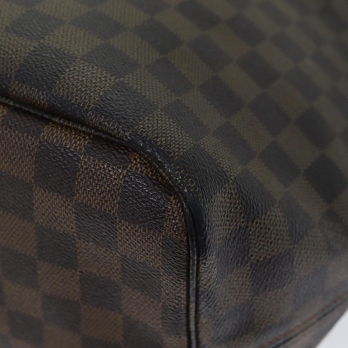 LOUIS VUITTON Damier Ebene Neverfull GM Tote Bag N51106 LV Auth 80692