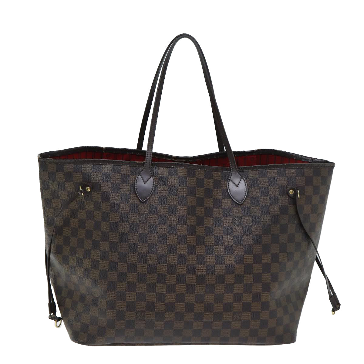 LOUIS VUITTON Damier Ebene Neverfull GM Tote Bag N51106 LV Auth 80692