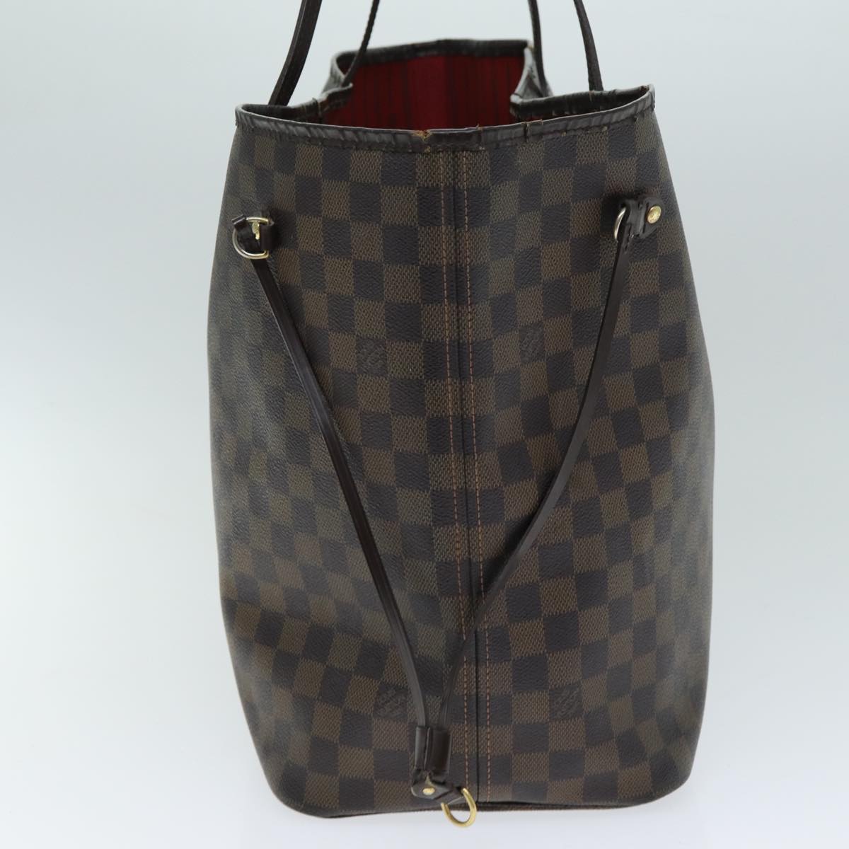 LOUIS VUITTON Damier Ebene Neverfull GM Tote Bag N51106 LV Auth 80692