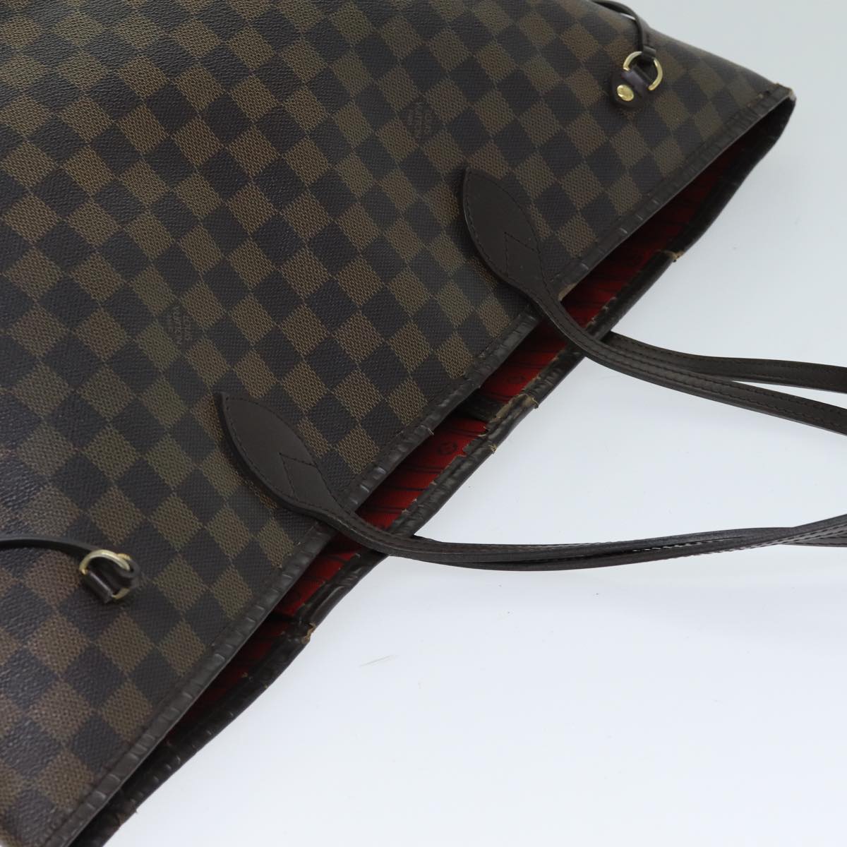 LOUIS VUITTON Damier Ebene Neverfull GM Tote Bag N51106 LV Auth 80692