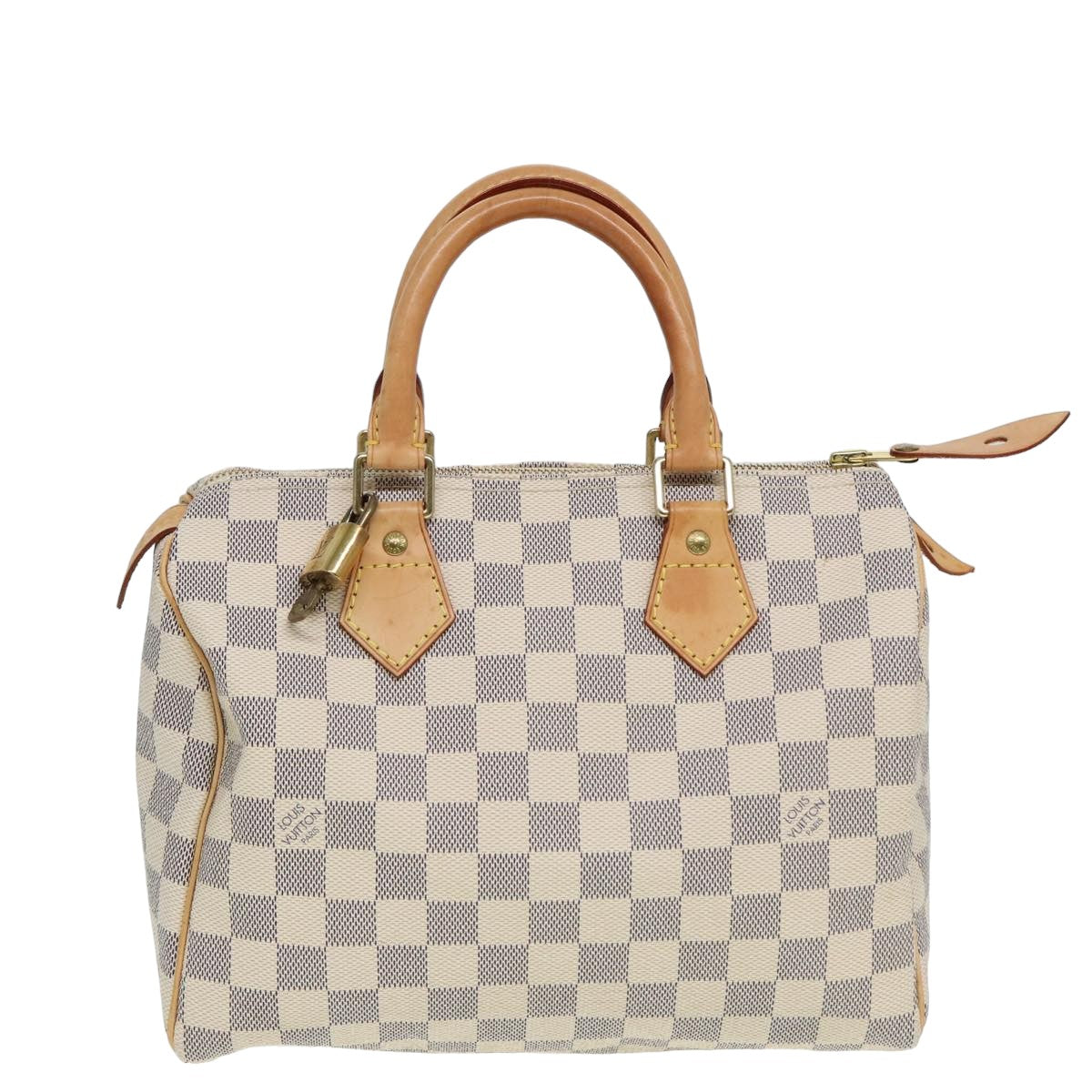 LOUIS VUITTON Damier Azur Speedy 25 Hand Bag N41534 LV Auth 80700