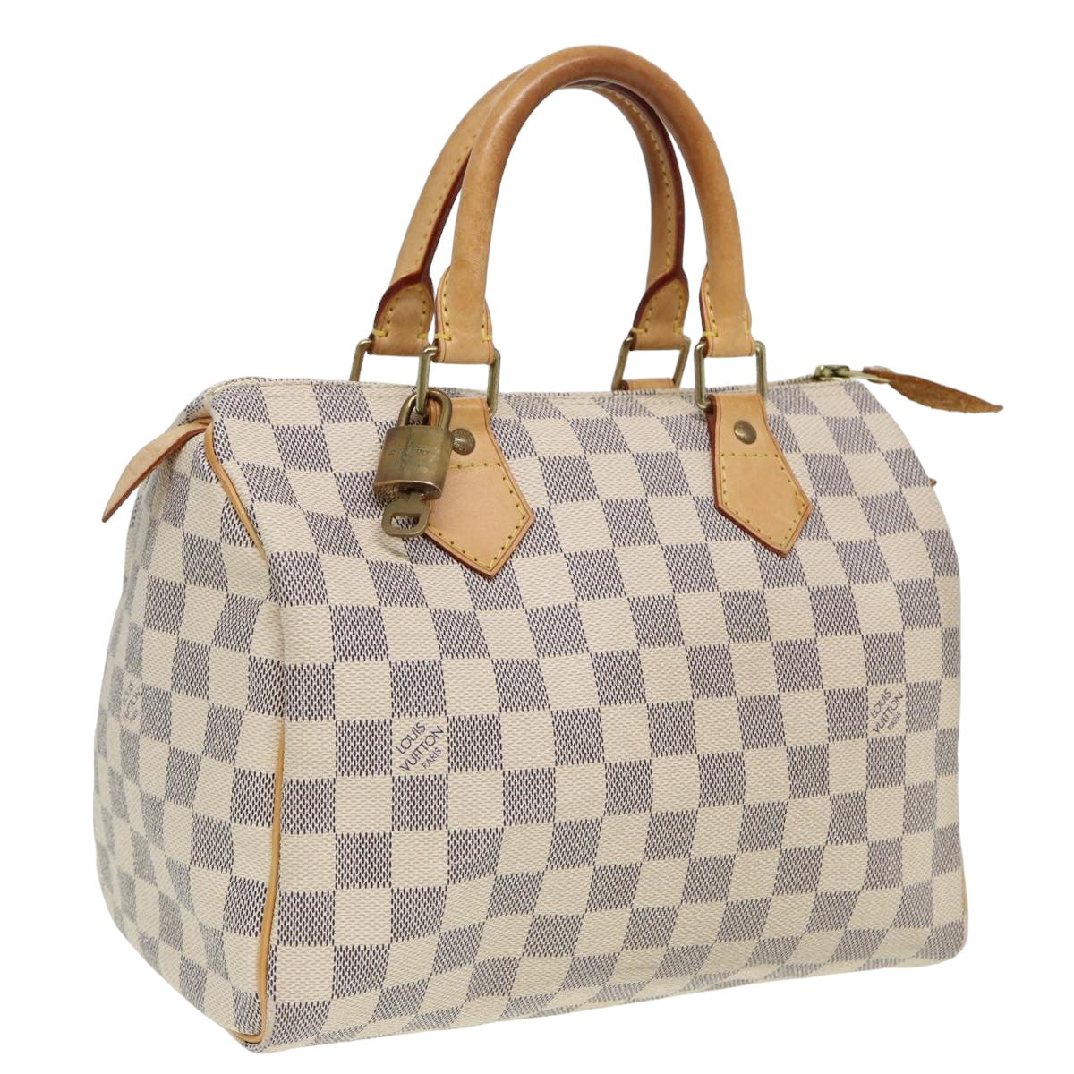 LOUIS VUITTON Damier Azur Speedy 25 Hand Bag N41534 LV Auth 80701