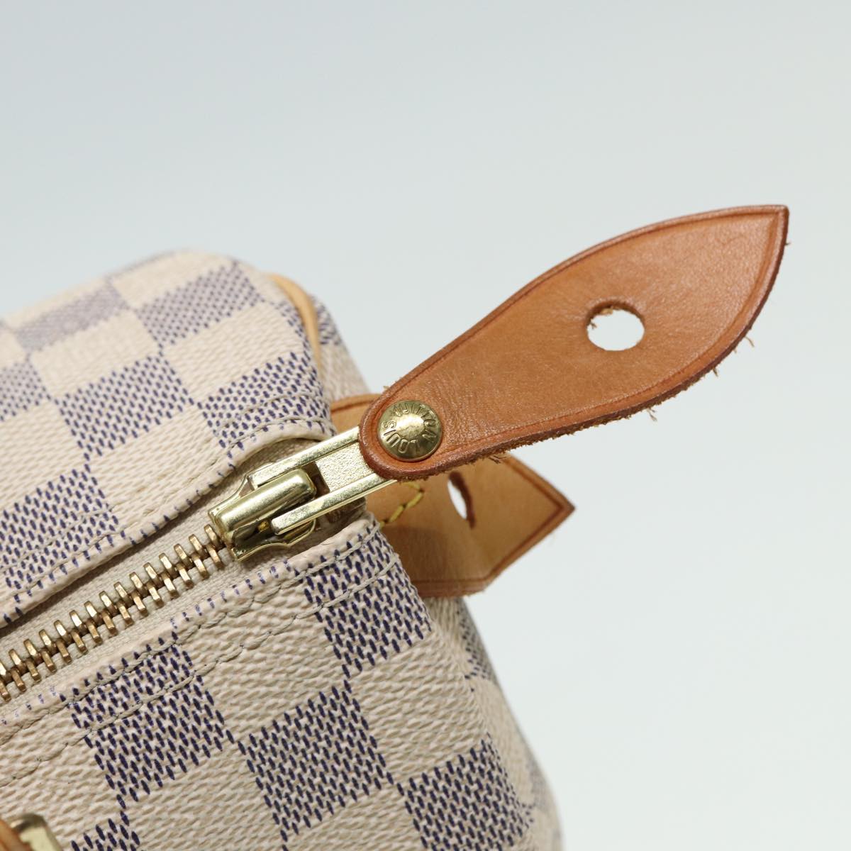 LOUIS VUITTON Damier Azur Speedy 25 Hand Bag N41534 LV Auth 80701