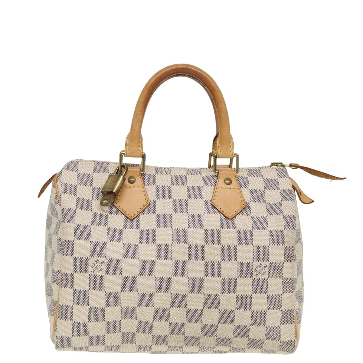 LOUIS VUITTON Damier Azur Speedy 25 Hand Bag N41534 LV Auth 80701