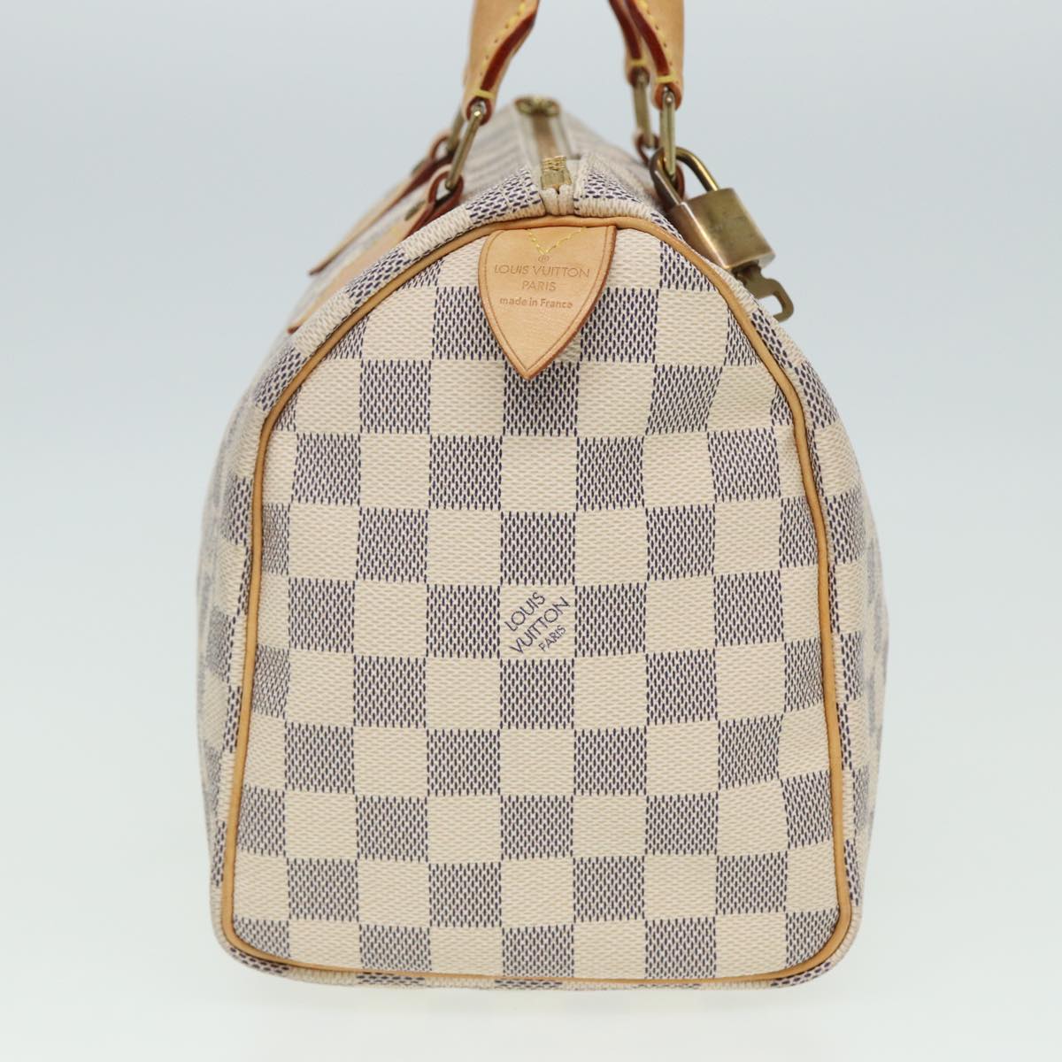 LOUIS VUITTON Damier Azur Speedy 25 Hand Bag N41534 LV Auth 80701