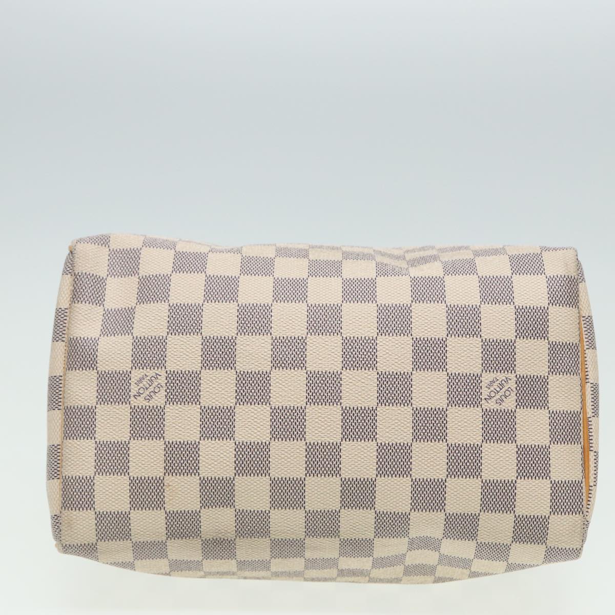 LOUIS VUITTON Damier Azur Speedy 25 Hand Bag N41534 LV Auth 80701