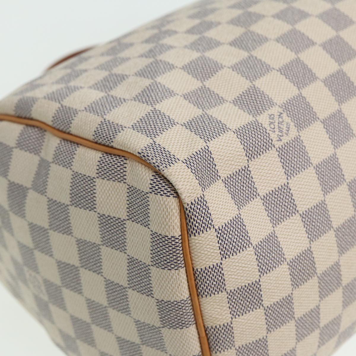 LOUIS VUITTON Damier Azur Speedy 30 Hand Bag N41533 LV Auth 80702