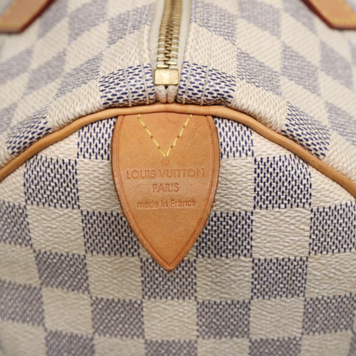 LOUIS VUITTON Damier Azur Speedy 30 Hand Bag N41533 LV Auth 80702