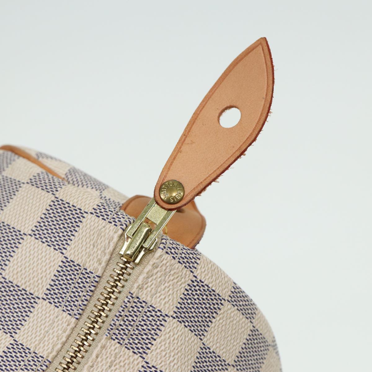 LOUIS VUITTON Damier Azur Speedy 30 Hand Bag N41533 LV Auth 80702