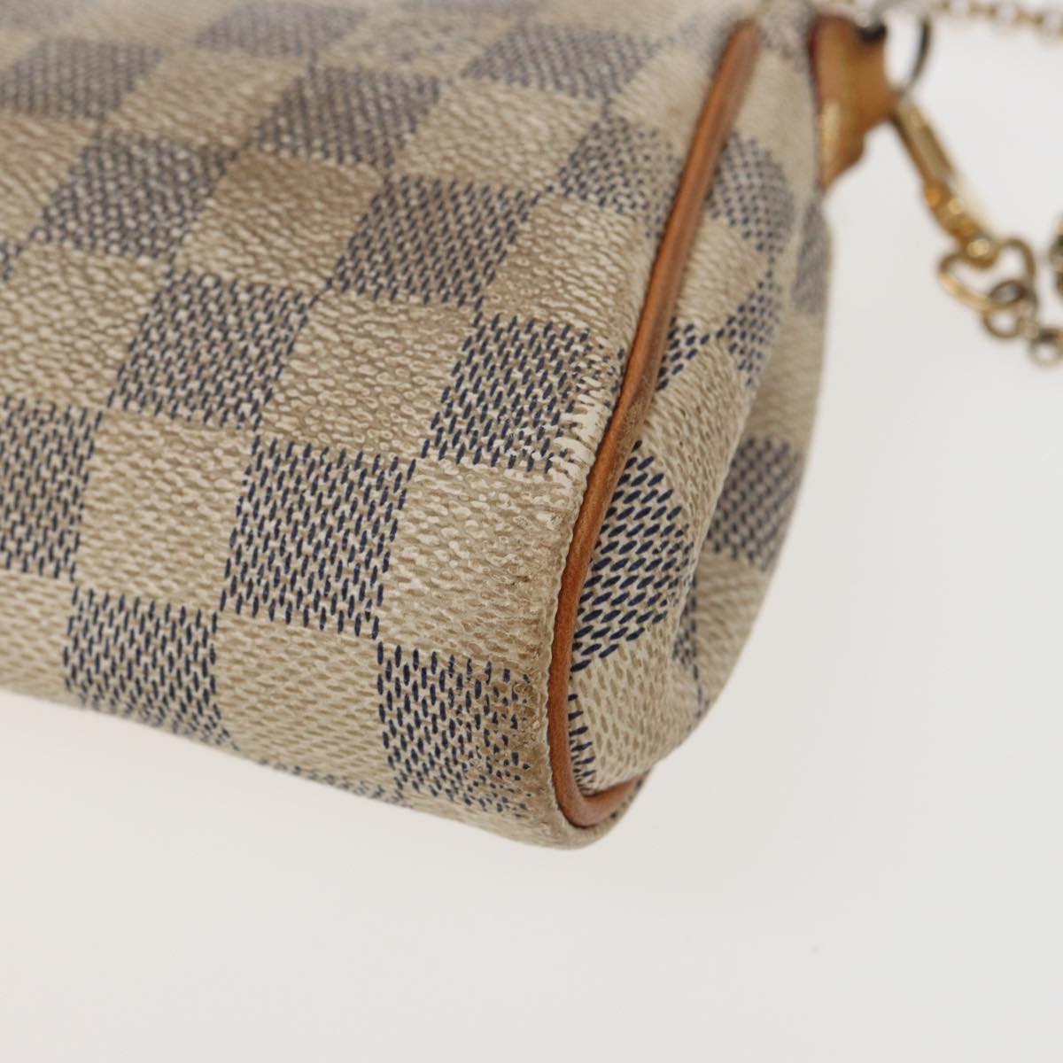 LOUIS VUITTON Damier Azur Eva Shoulder Bag 2way N55214 LV Auth 80718