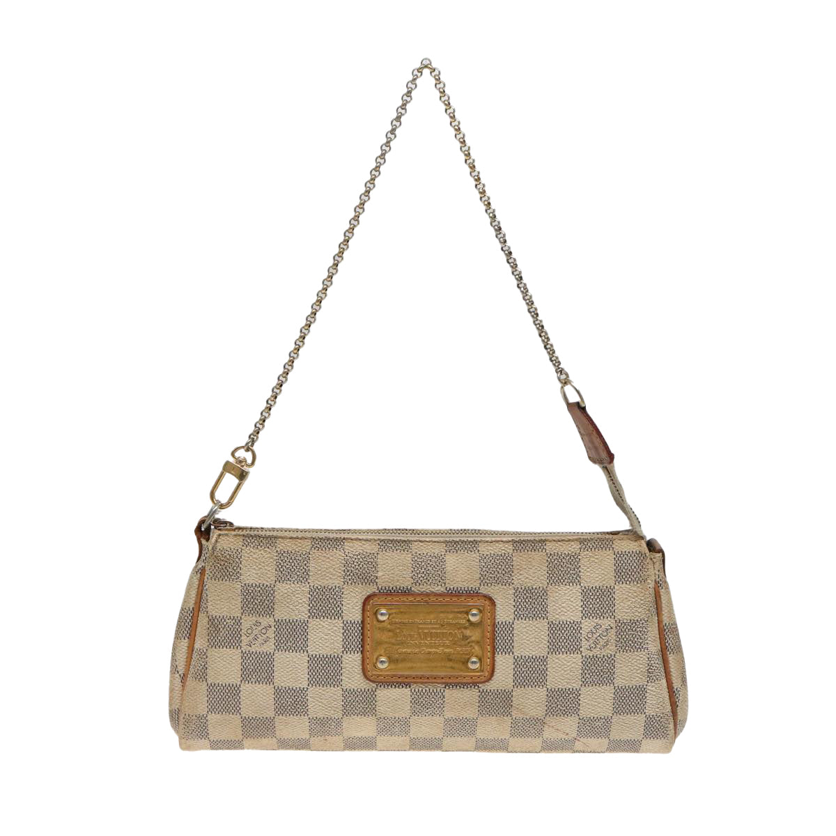 LOUIS VUITTON Damier Azur Eva Shoulder Bag 2way N55214 LV Auth 80718