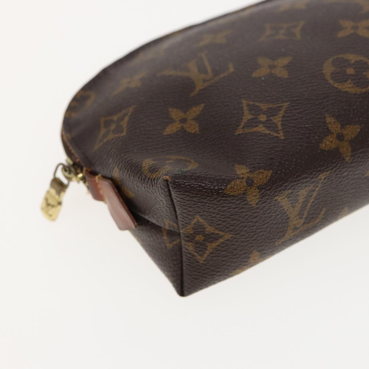 LOUIS VUITTON Monogram Pochette Cosmetic PM Cosmetic Pouch M47515 LV Auth 80720