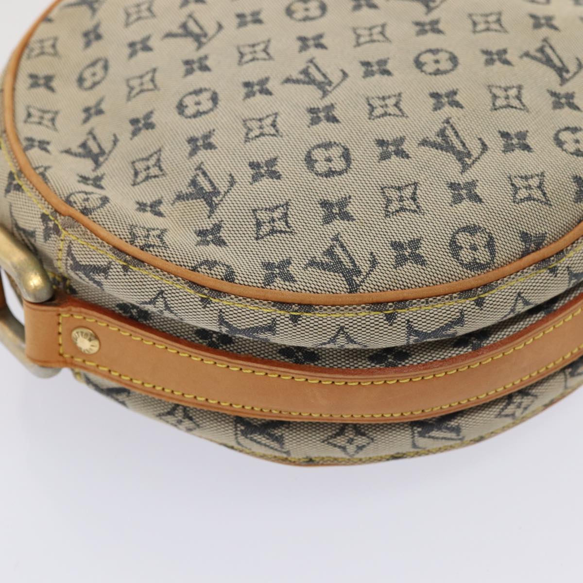 LOUIS VUITTON Monogram Mini Jeanne GM Shoulder Bag Blue M92000 LV Auth 80731