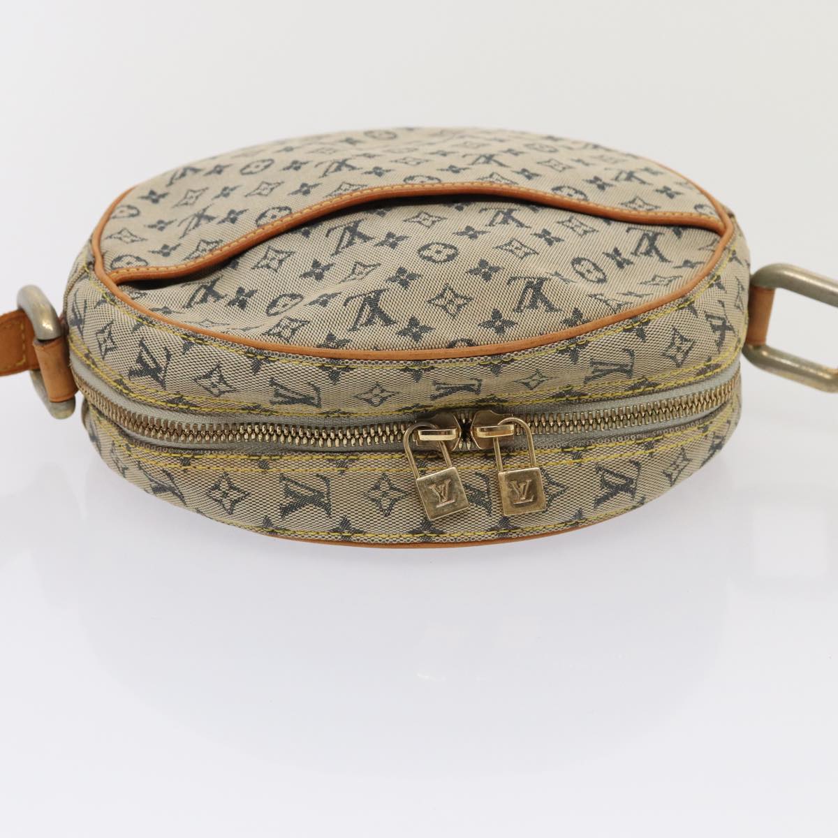 LOUIS VUITTON Monogram Mini Jeanne GM Shoulder Bag Blue M92000 LV Auth 80731