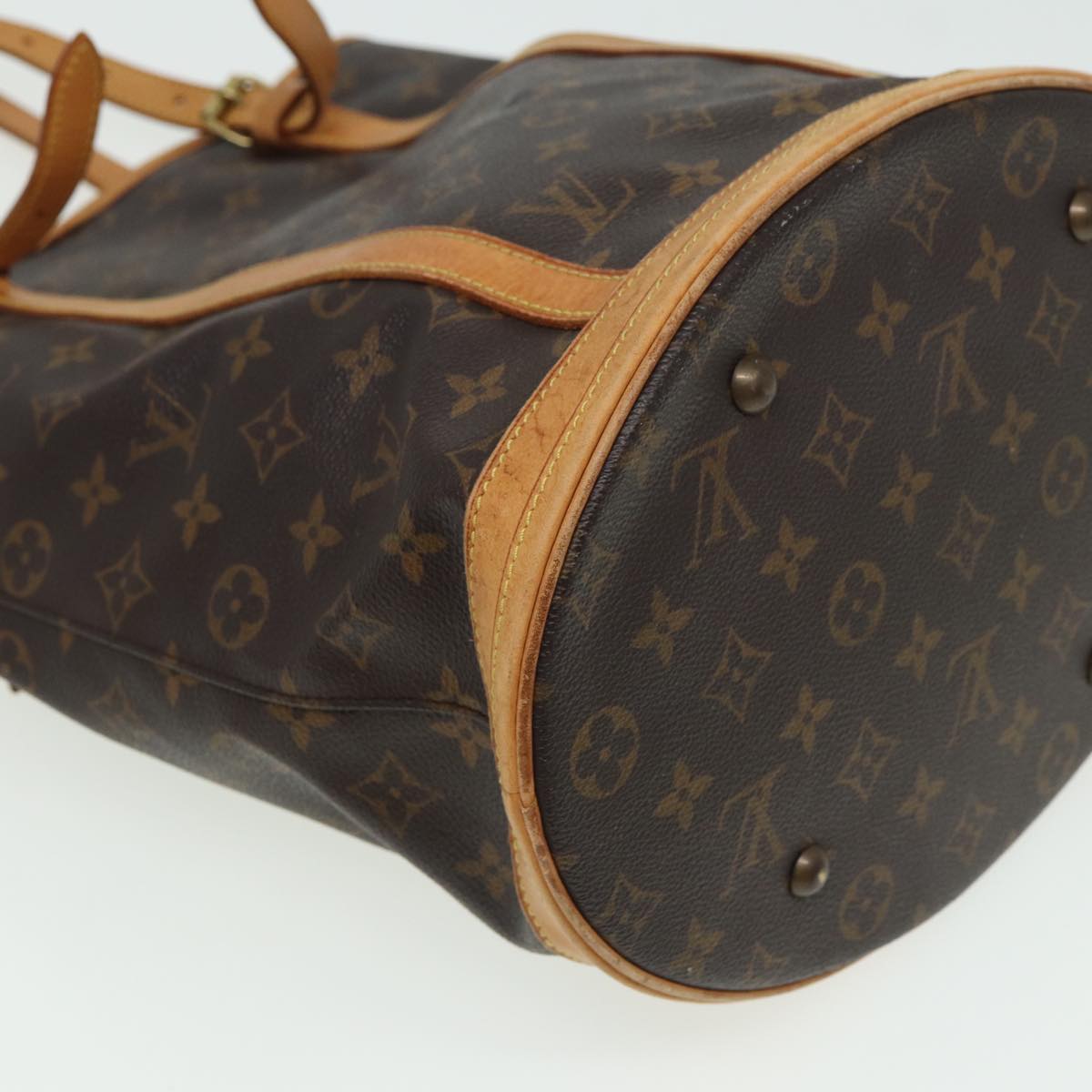 LOUIS VUITTON Monogram Bucket GM Shoulder Bag M42236 LV Auth 80748