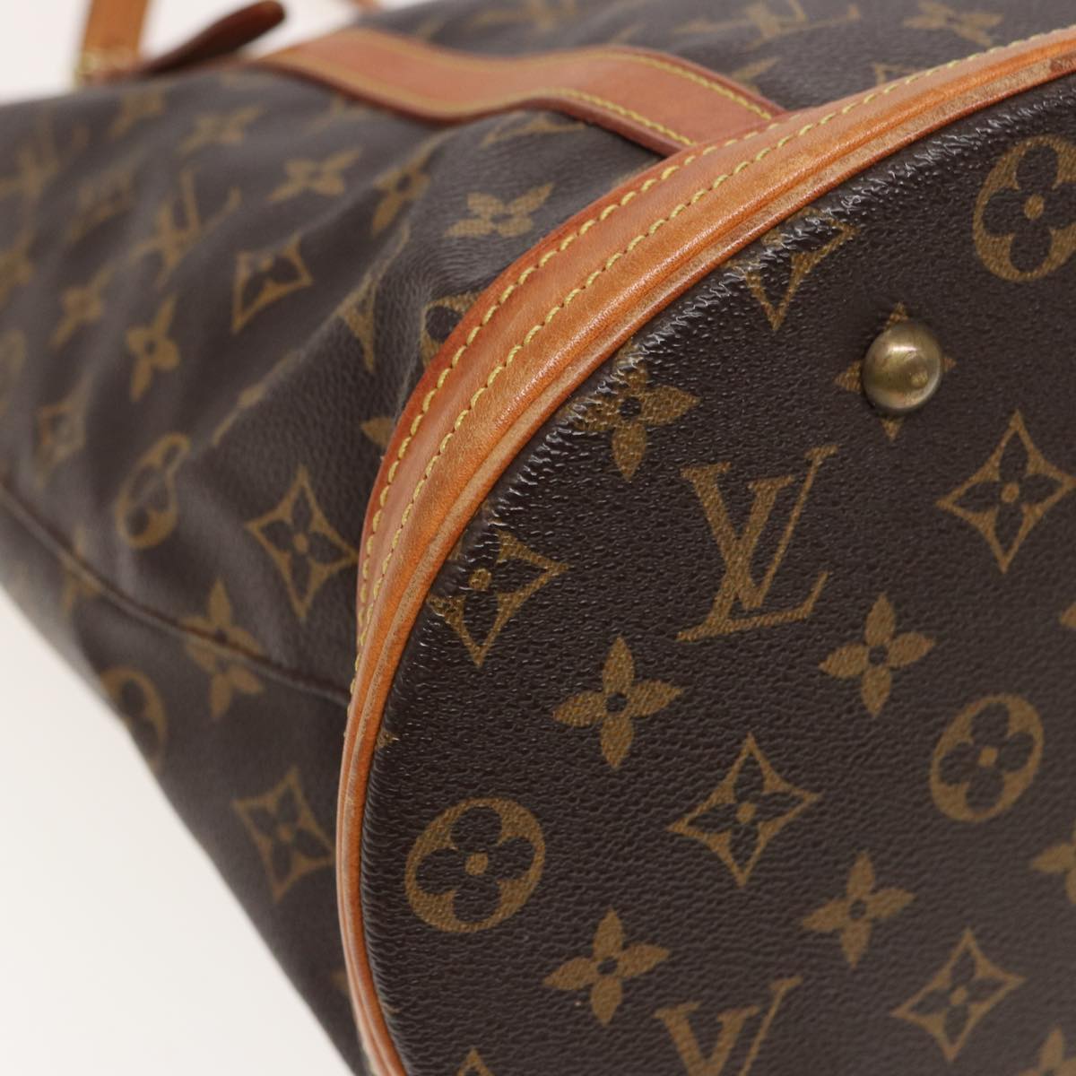 LOUIS VUITTON Monogram Bucket GM Shoulder Bag M42236 LV Auth 80757