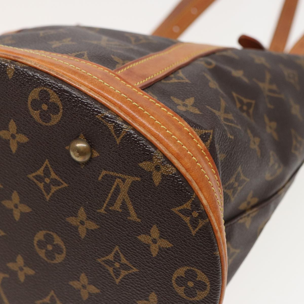 LOUIS VUITTON Monogram Bucket GM Shoulder Bag M42236 LV Auth 80757