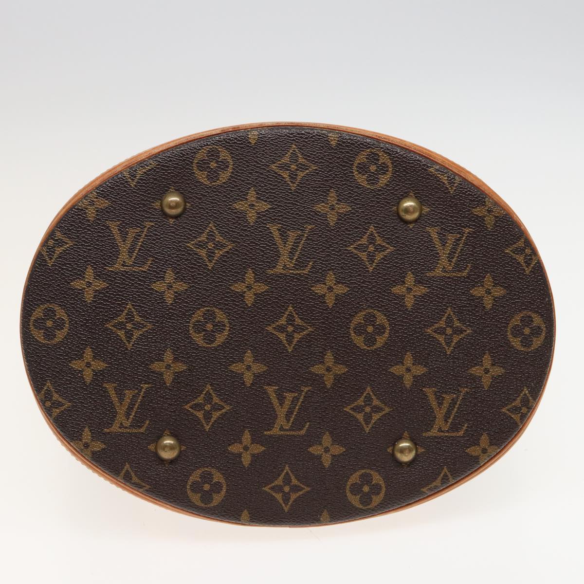 LOUIS VUITTON Monogram Bucket GM Shoulder Bag M42236 LV Auth 80757